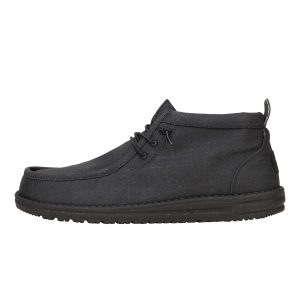 Wally Mid Stretch Canvas – Black/Black