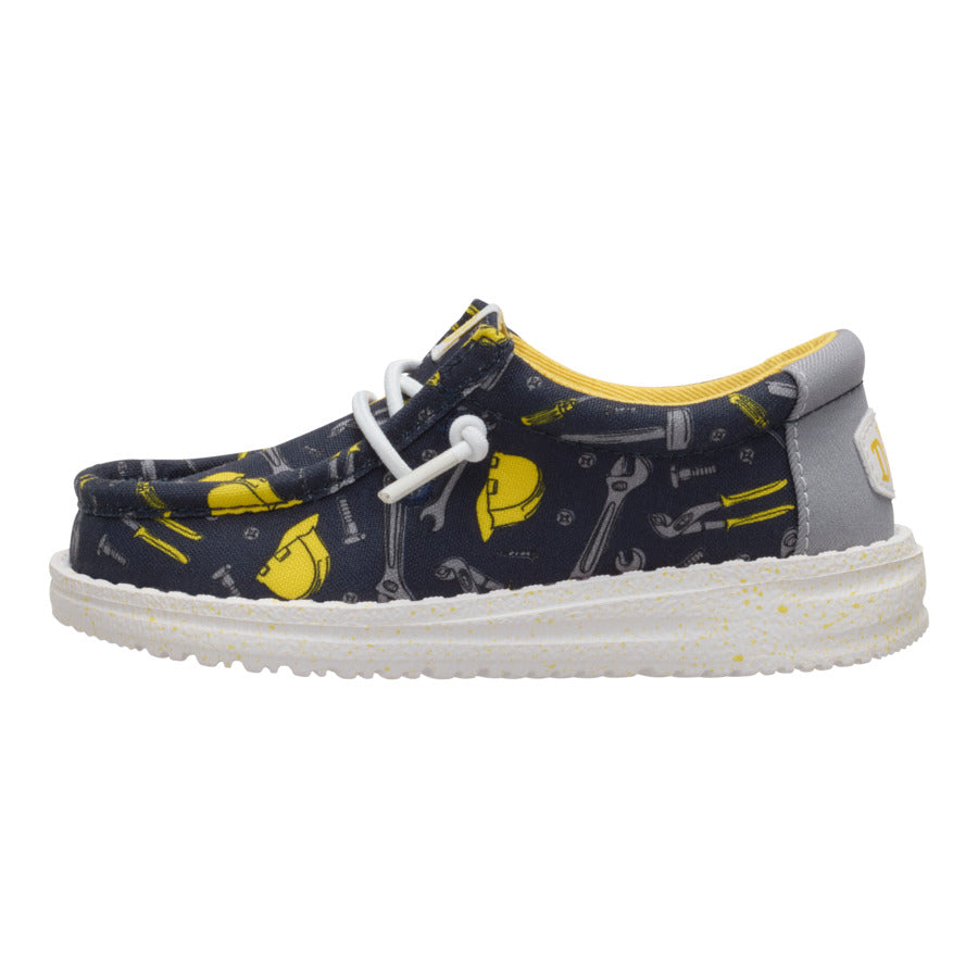 Wally Toddler Construction – Navy/Multi