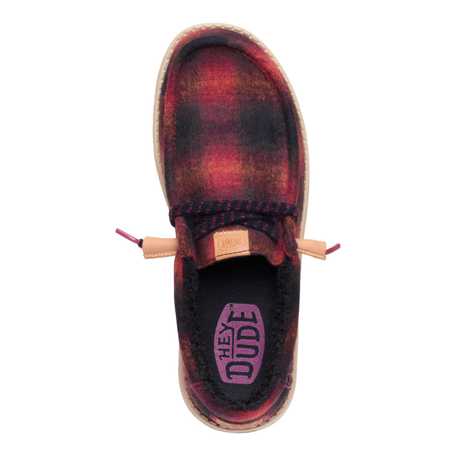 Wally Cozy Plaid – Red Plaid/Black - Image 6