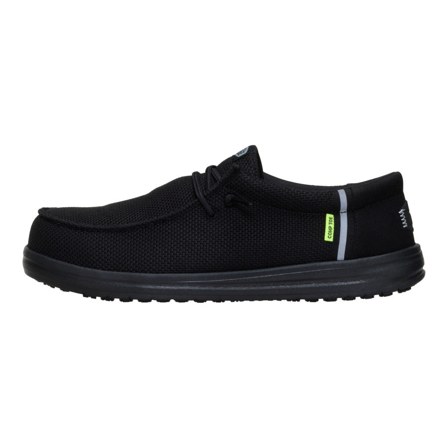Wally Work Comp Toe – Black/Black